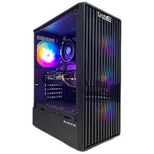 PC Gamer Crystal AMD Ryzen 5 5500 Placa de Vídeo RX580, Memória 16GB, SSD 512GB