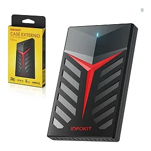 Case Para Hd 2.5 Polegadas Sata Usb 3.0 Infokit Ecase-350
