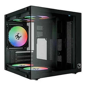 Gabinete Gamer Bluecase Aquario BG-066 Life Pro mATX 5 Fans