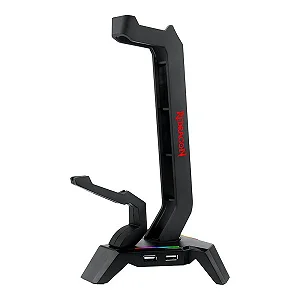 Suporte para Headset Redragon Scepter Elite RGB HA311 com Hub 4× USB 2.0 e Mouse Bungee - Preto