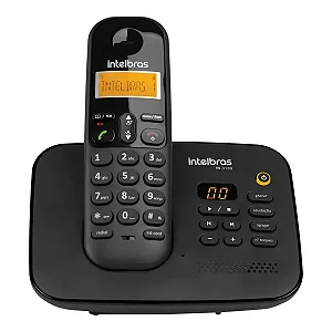 Telefone Sem Fio Digital Intelbras TS 3130 com Secretária Eletrônica DECT 6.0 - Preto