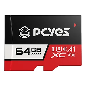Cartão de Memória Micro SD 64GB PCYES Classe 10 U3 V30 – PY64GBSDXC