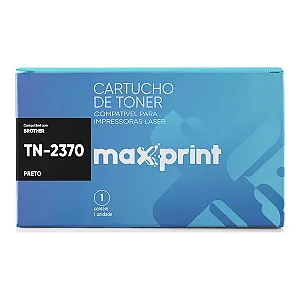 Toner Maxprint TN-2370 Compatível Brother Preto 2.600 Páginas - HL-L2360DW MFC-L2700DW