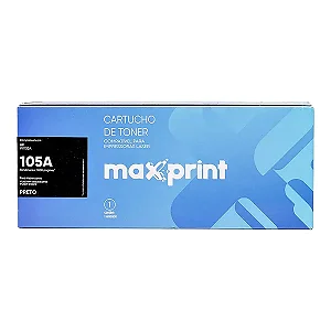Toner Maxprint W1105A 105A Compatível HP Preto 1.000 Páginas com Chip - HP Laser 107A 135A 137FNW