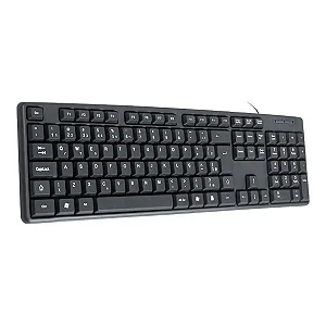 Teclado K-Mex KB-3728 USB com Fio — 107 Teclas ABNT2