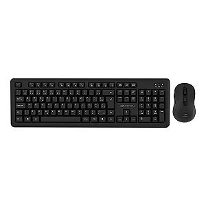 Kit Teclado + Mouse Sem Fio Recarregável K-W200BK C3Tech — 1600 DPI