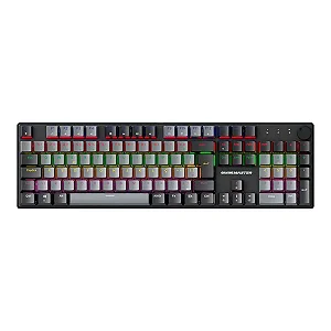 Teclado Gamer Mecânico K-mex Shadowscope Cinza com Switch Blue