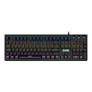 Teclado Gamer Mecânico K-mex Flashstrike Preto com Switch Blue KI-EC28