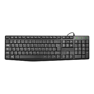 Teclado K-Mex KBX-128 Preto com Fio USB ABNT2 108 Teclas
