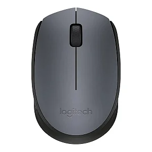 Mouse Logitech M170 Sem Fio Óptico 1000 DPI Cinza 910-007597