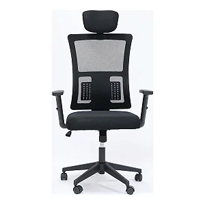 Cadeira Escritório Diretor Ergonômica MAX1 Preto MAXOFFICE