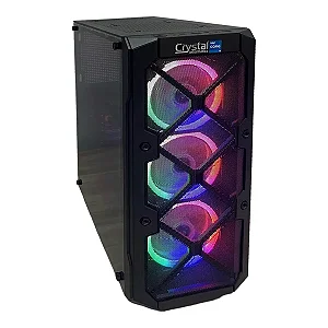 PC Gamer Crystal Intel i5-12400F Placa de Vídeo RTX 5050 8GB RAM 16G