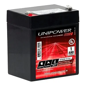 Bateria Estacionária Selada VRLA 12V 5Ah Unipower UP1250