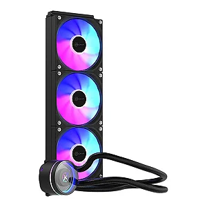 Water Cooler Kalkan Aura Lite 240mm Preto ARGB Espelho Infinito Bomba 2900 RPM