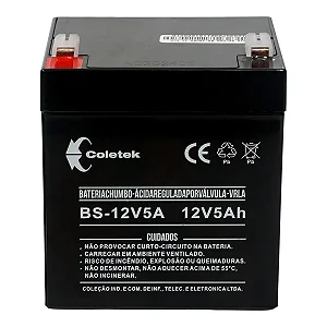 Bateria Para Nobreak 12V 5A Selada VRLA Coletek