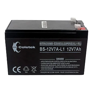 Bateria para Nobreak 12V 7A Coletek BS-12V7A