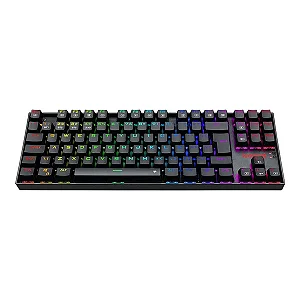 Teclado Mecanico Sem Fio Redragon Kumara Pro, RGB, Switch Azul, Preto, K552RGB-BRS-B-PT-BLUE