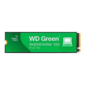 SSD WD Green SN3000, 2TB, M.2 2280, PCIe NVMe, Leitura 5000MB/s, Gravacao 4200MB/S, WDS200T4G0E