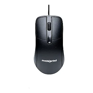 Mouse OfficeEasy com Fio USB 2.0 1200DPI Preto Maxprint 60000154