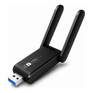 Adaptador USB Wireless + Bluetooth 5.4 1300 Mbps Lukton