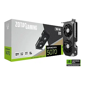 Placa De Vídeo Zotac Gaming Geforce Rtx 5070 12Gb 192 Bits Gddr7 Twin Edge Oc - Zt-B50700H-10A