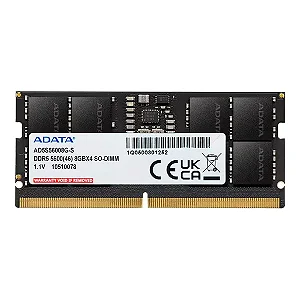 Memoria Para Notebook Adata, 8GB (1x8GB), DDR5, 5600MHz, C46, AD5S56008G-S