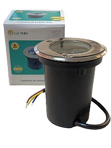 LUMINÁRIA DE SOLO EMBUTIR  Ø8CM 6W VERDE BIVOLT