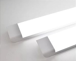 LUMINÁRIA LED SLIM LINEAR FLAT 72W 120CM 6500K BRANCO FRIO BIVOLT