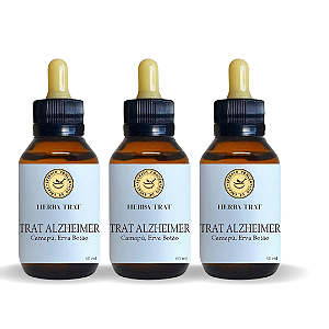 TRAT ALZHEIMER - EXTRATO 60ML ( Tintura Mãe ) KIT 3 UNIDADES