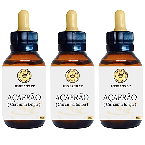 AÇAFRÃO  - EXTRATO 60ML KIT COM 03 UNIDADES