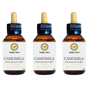 CAMOMILA - EXTRATO 60ML ( Tintura Mãe ) KIT COM 03 UNIDADES