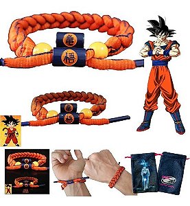 Pulseira Shambala Dragon Ball Son Goku Kakarot Anime + Bag