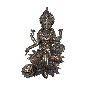 Lakshmi Deusa Hindu Enfeite Veronese Hinduísmo 18 Cm
