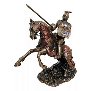 Veronese Cavaleiro Medieval Knight Fight 23cm X 22cm
