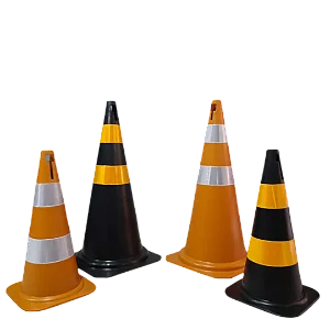 02. Cone Rígido para Sinalização e Segurança 75cm