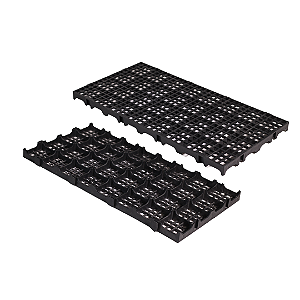 01. Piso de Plástico Modular 50x25x25 - Preto
