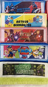 Toalinhas personalizadas escolar