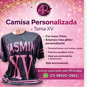 Camisas personalizadas 15 anos pista de dança