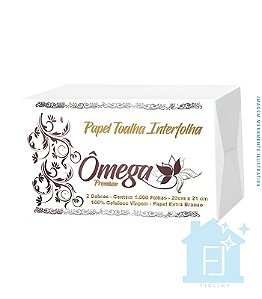 Papel Interfolha Premium Extra Branco Omega 20X21 1000 Folhas