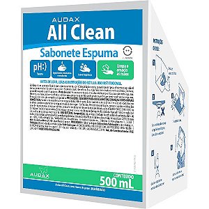 ALL CLEAN SABONETE ESPUMA ERVA DOCE AUDAX 500ML