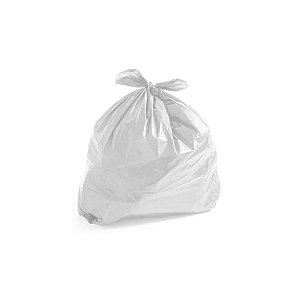 SACO PARA LIXO BRANCO 53x70 40 LITROS C/100 UND -04MM