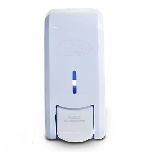 Dispenser p/sabonete liq./alcool gel 800ml (c/reserv.) ECONOMICO Branco - Nobre