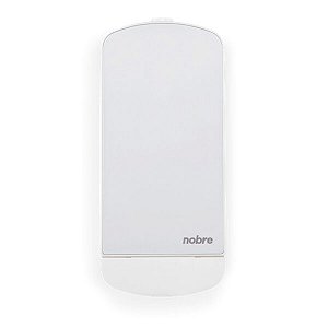Dispenser sabonete e alcool gel 800ml c/ reserv. inox branco - Select - Nobre