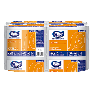 PAPEL HIGIENICO INSTITUCIONAL CLASSIC FOLHA SIMPLES 8X300