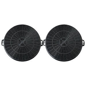 2 filtros carvão coifa cata beta 90 e 60cm | 21cm diâmetro
