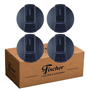 4 manípulo botão fogão fischer gran cheff 4 bocas original