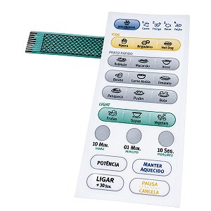 Adesivo membrana teclado forno microondas electrolux me21s