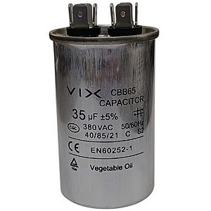 Capacitor 35uf 380v lava louças ar condicionado secadora