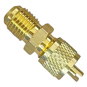 Conexão união redução para tubo cano refrigeração 1/4 x 14