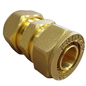 Luva conexão união para tubo cano refrigeração 5/8 x 5/8